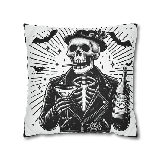 Hipster Goth throw pillow cover