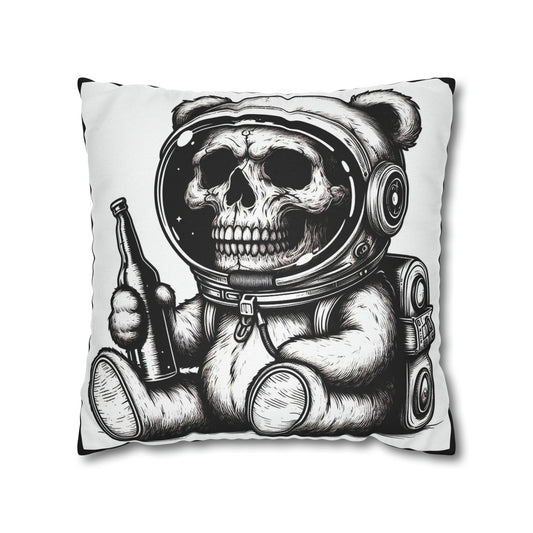 Out of this world bear Goth throw pillow cover