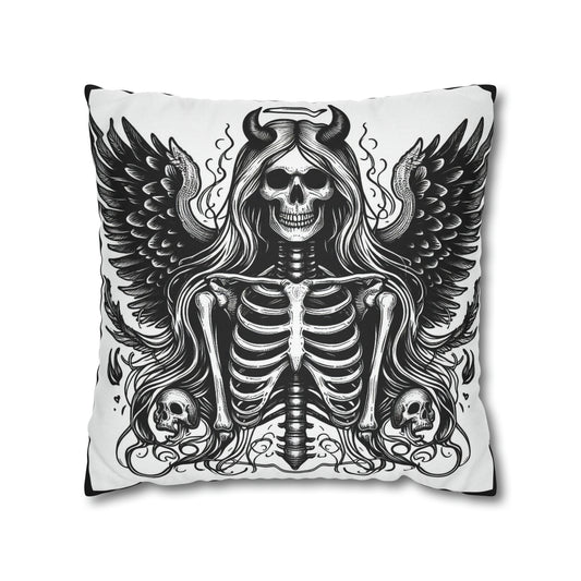 Dark Angel Goth throw pillow cover