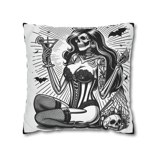 No Angel Goth throw pillow cover