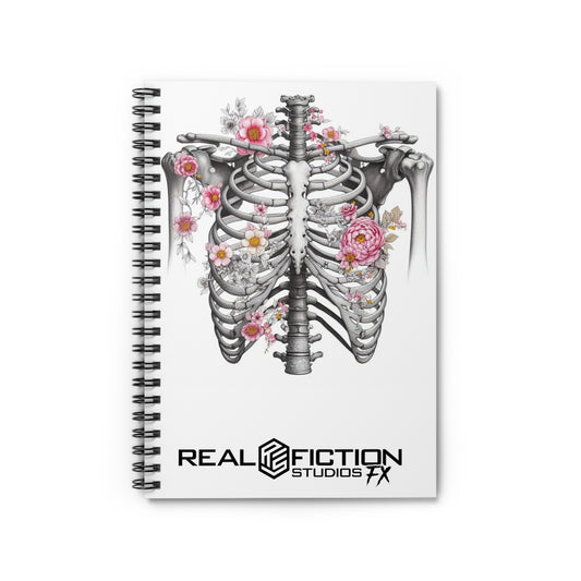 Floral Ribs Spiral Notebook - Ruled Line