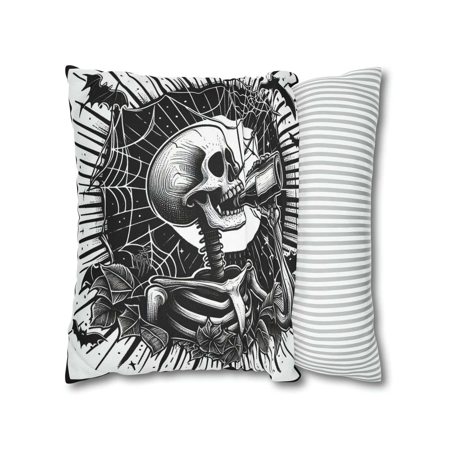 Party till you're dead Goth throw pillow cover