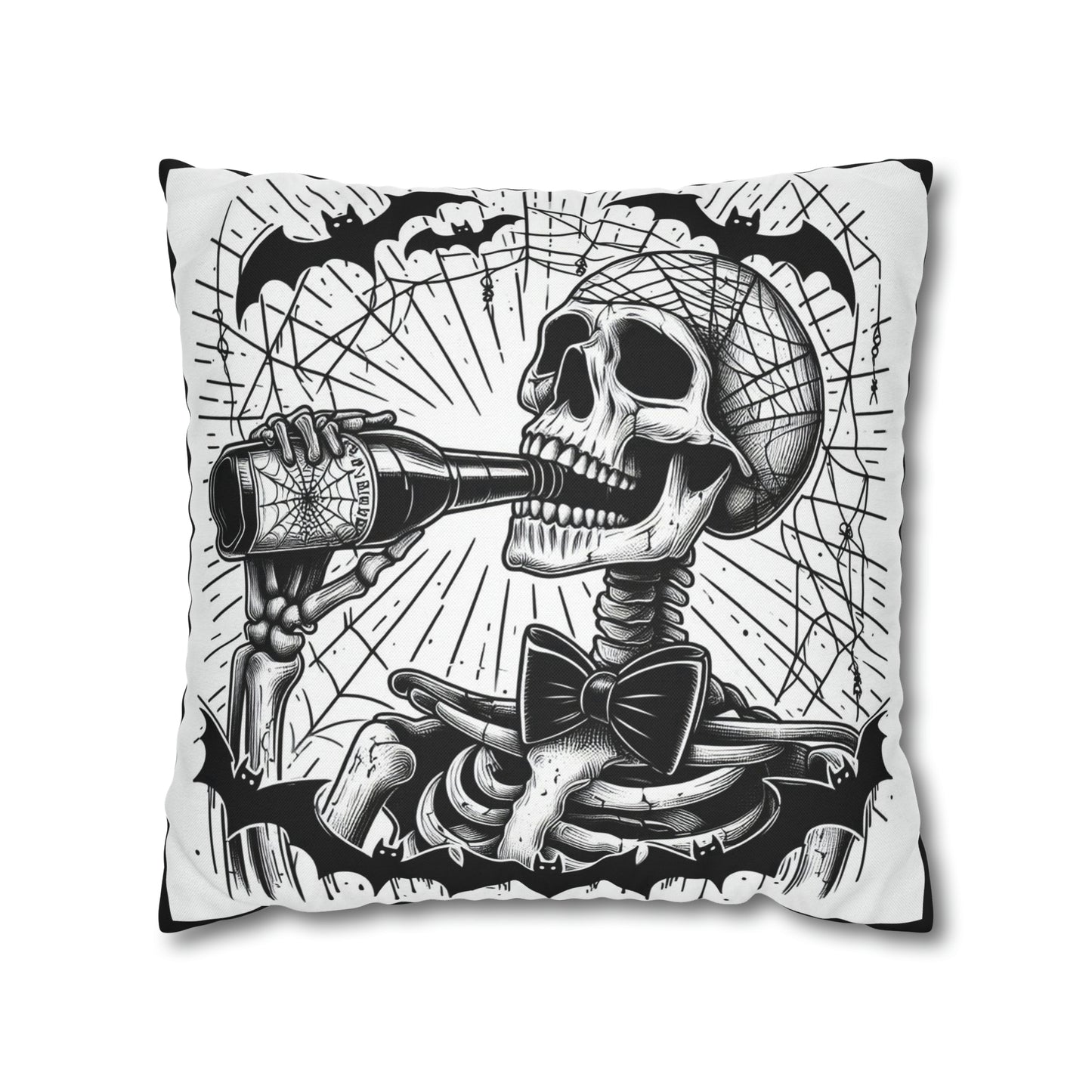 Drunk Goth throw pillow cover