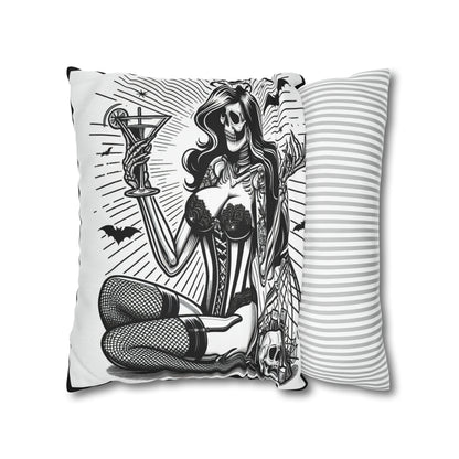 No Angel Goth throw pillow cover