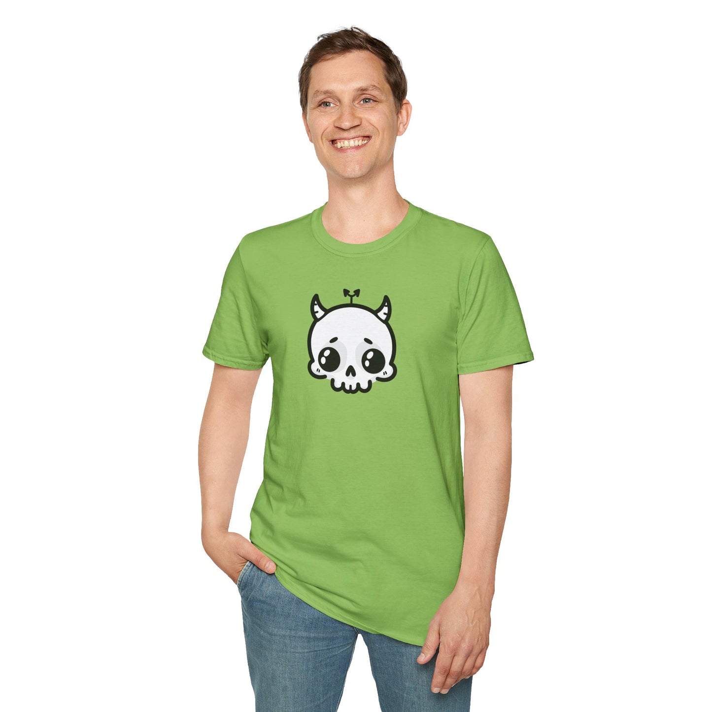 Grrr Demon Skull Unisex Softstyle T-Shirt