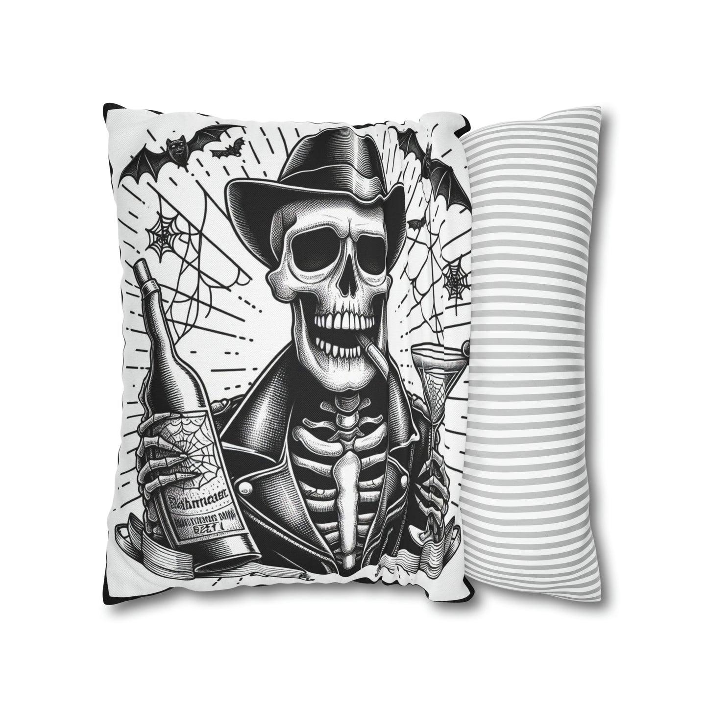 Dead Man's Party Goth throw pillow cover
