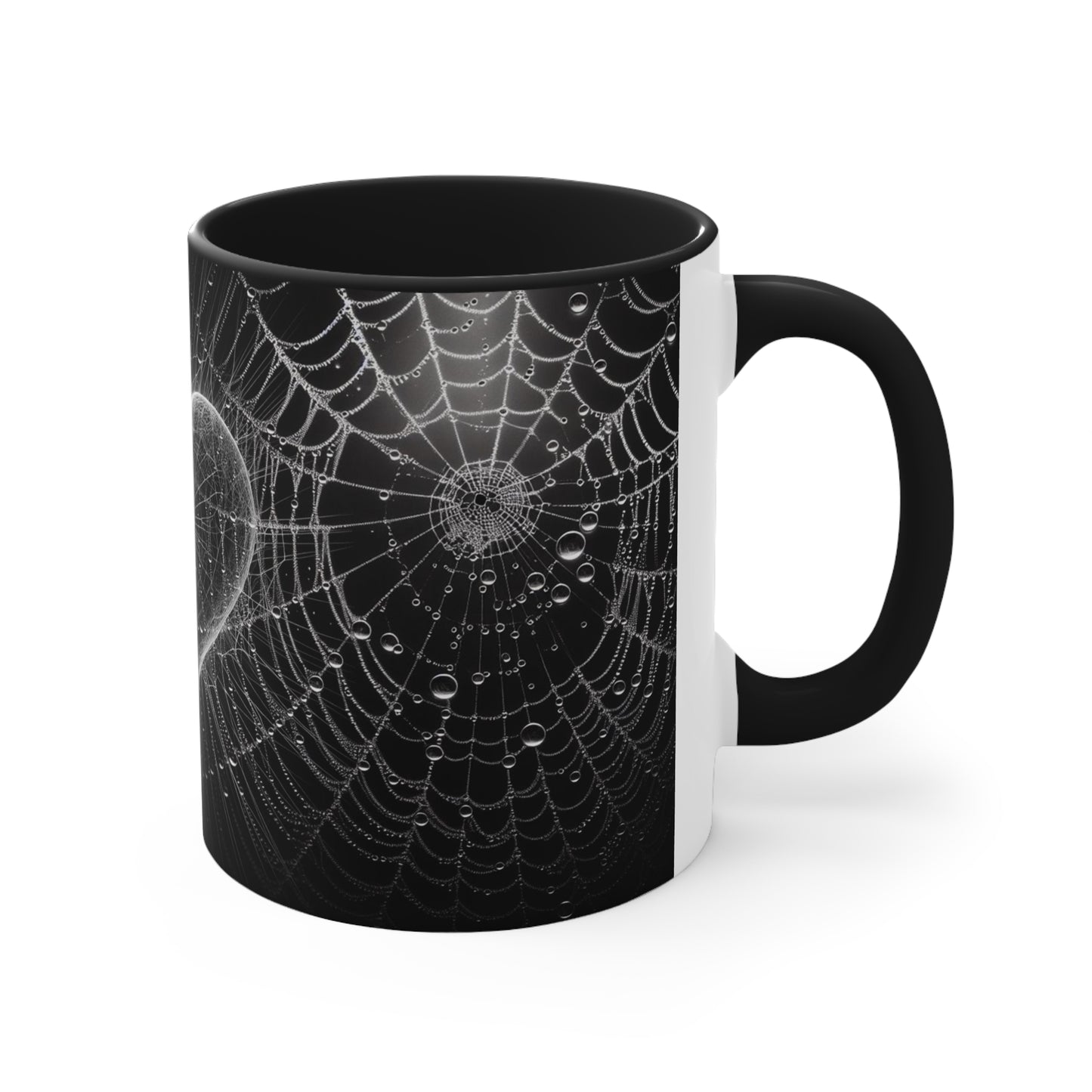 Spider Web Heart goth Coffee Mug, 11oz