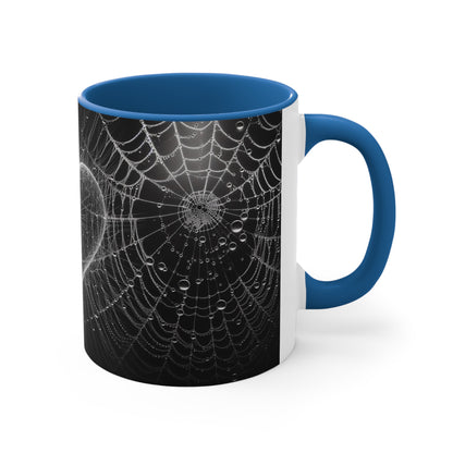 Spider Web Heart goth Coffee Mug, 11oz