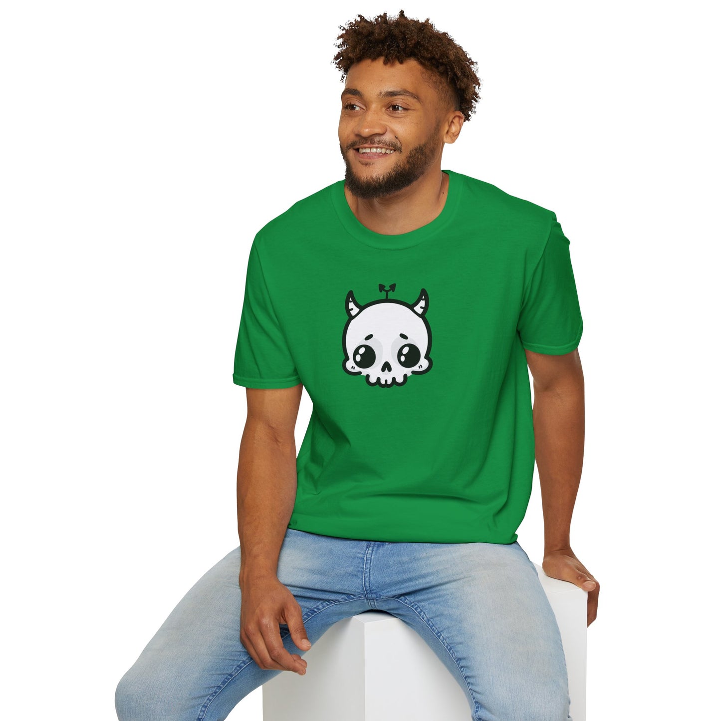 Grrr Demon Skull Unisex Softstyle T-Shirt