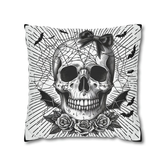 I feel Pretty Skull Goth throw pillow cover