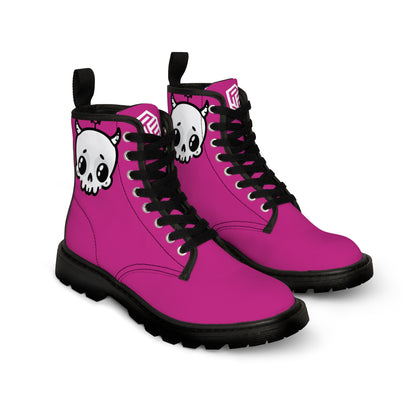 Pink Sin Sir Demon Succubus Canvas Boots