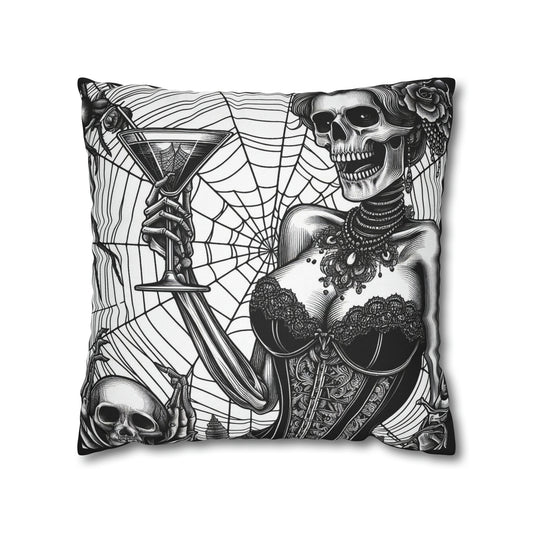 Goth throw pillow cover