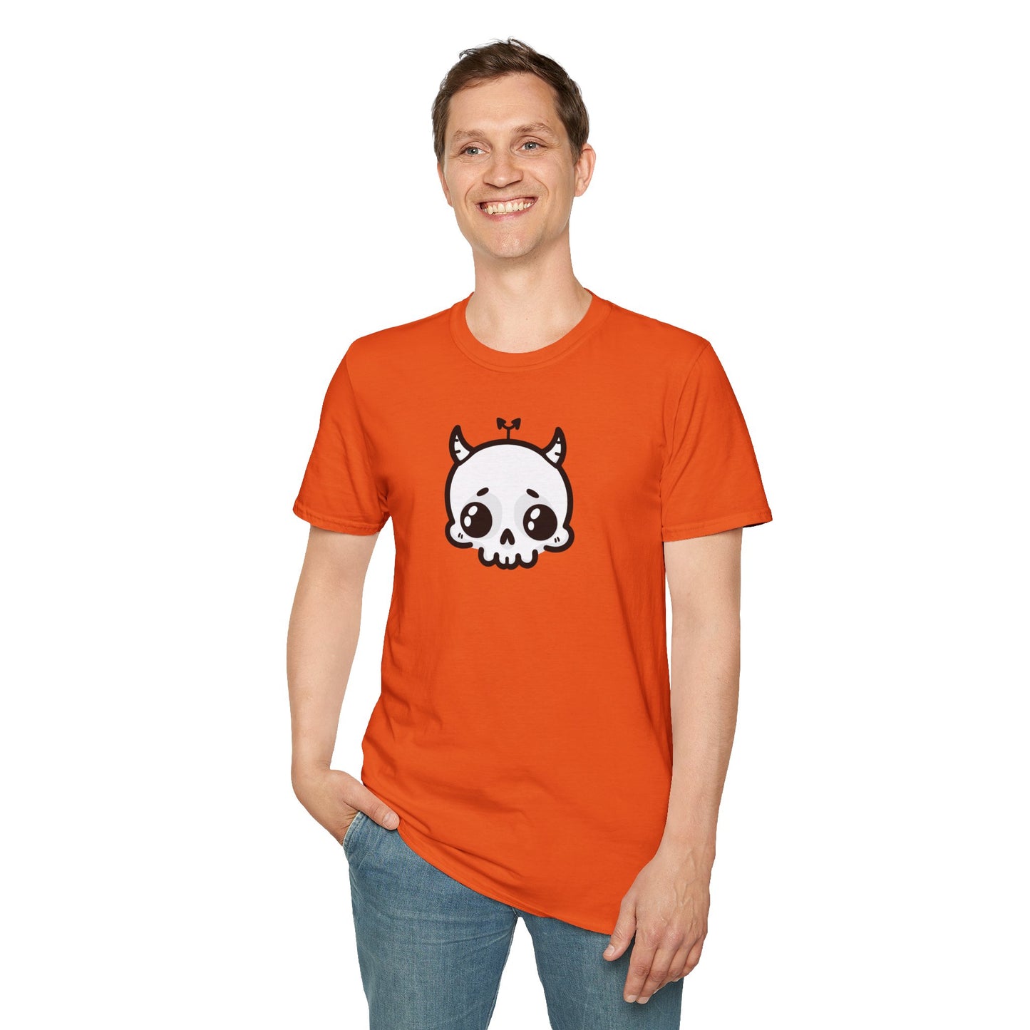 Grrr Demon Skull Unisex Softstyle T-Shirt