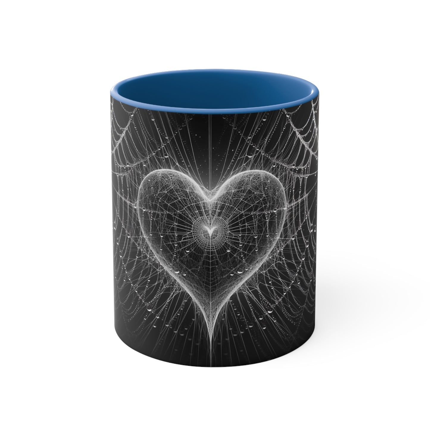 Spider Web Heart goth Coffee Mug, 11oz