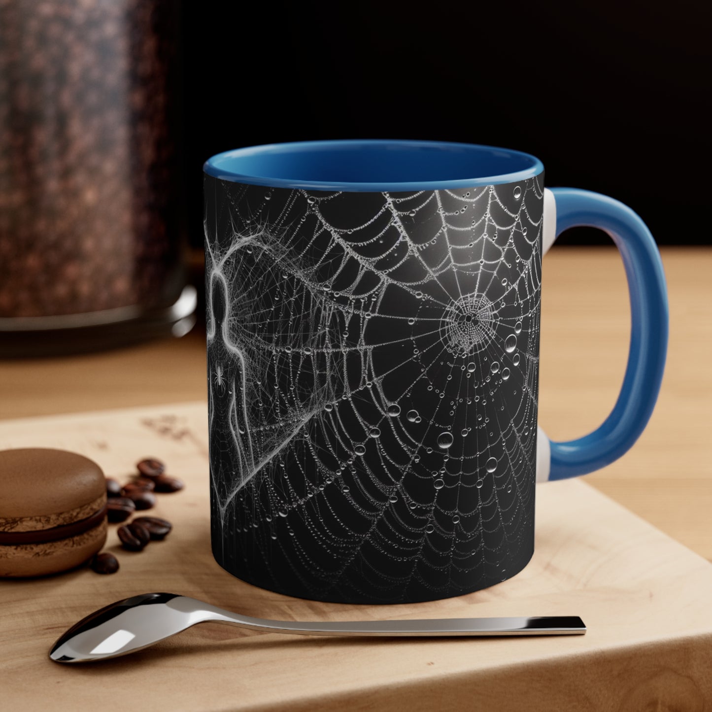 Spider Web Woman Witch Goth Coffee Mug, 11oz