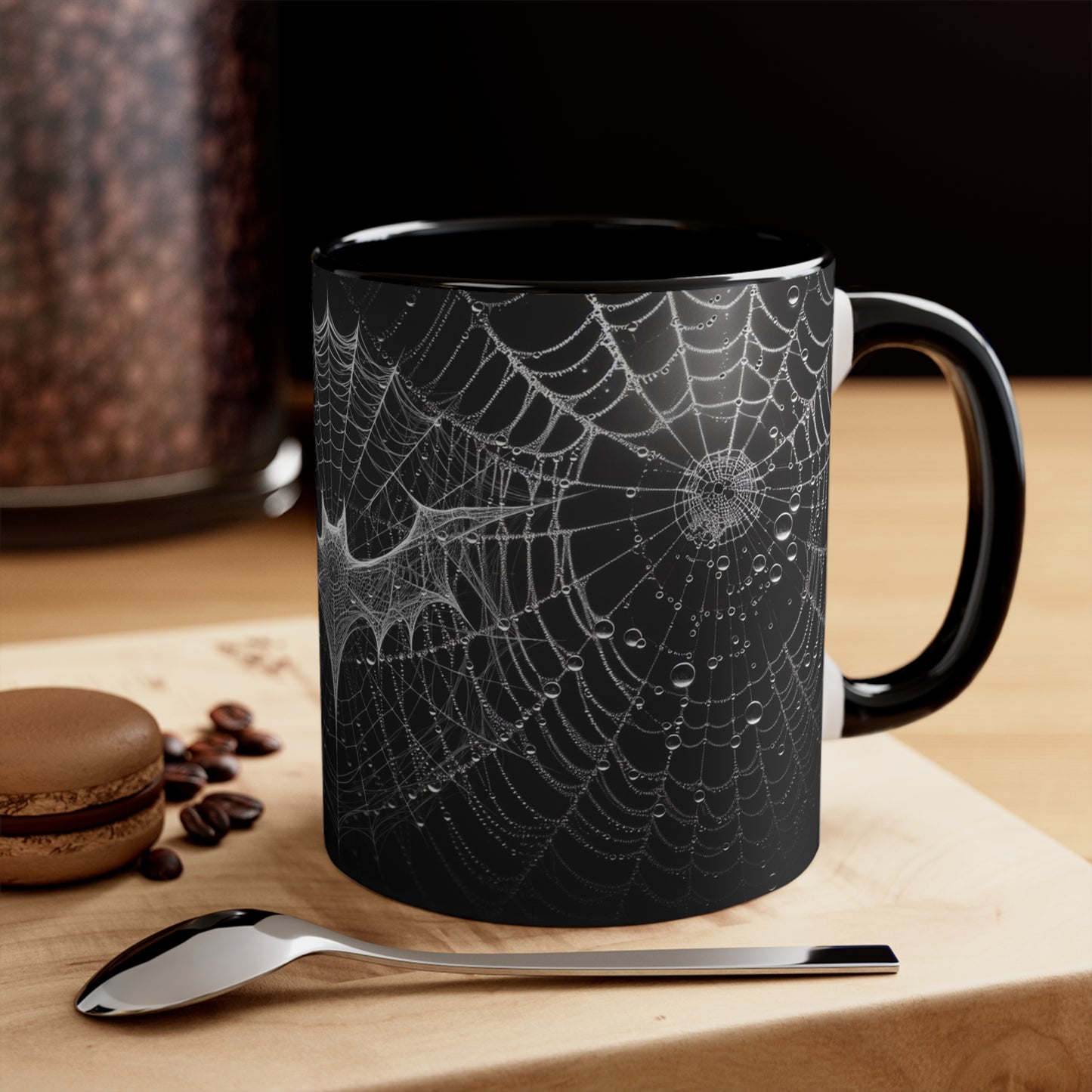 Spider web bat goth Coffee Mug, 11oz