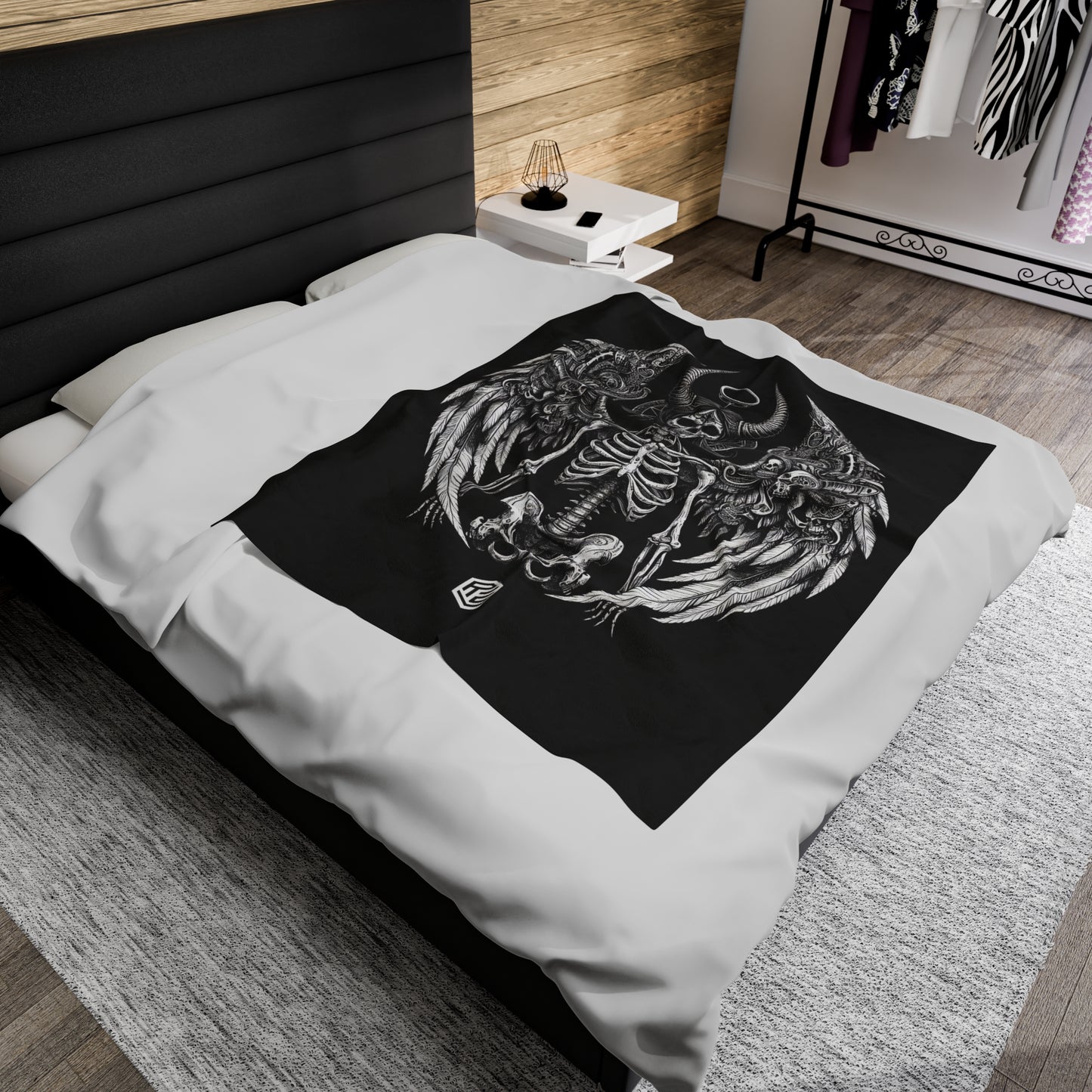 Demon Woman Velveteen Plush Blanket