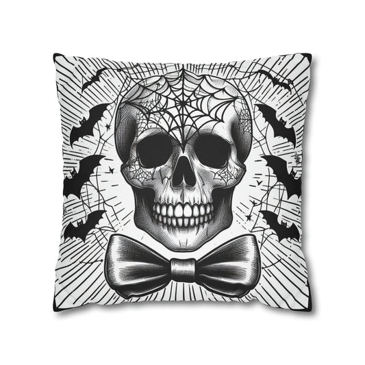 The Dapper Cadaver Goth throw pillow cover