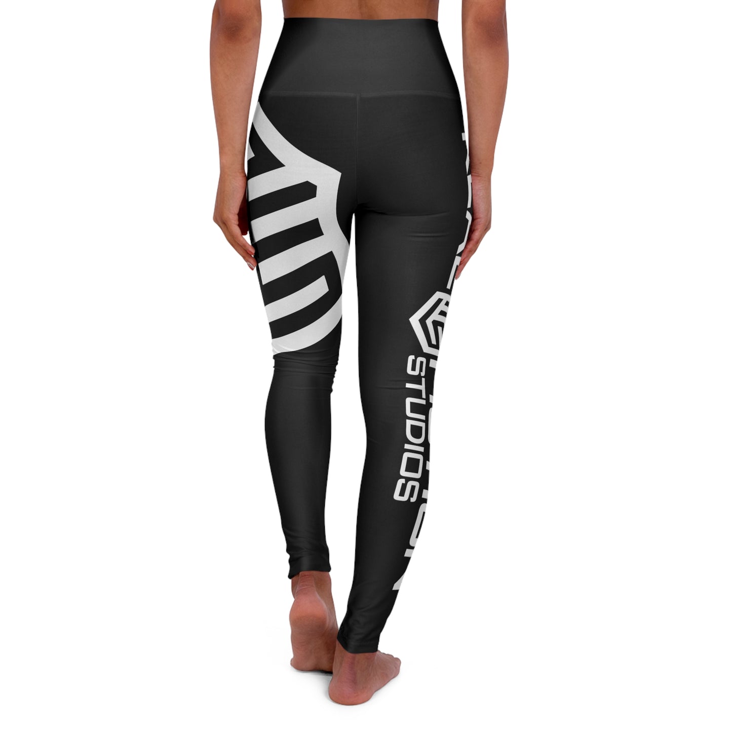 RFS Single Thigh Logo - High Waisted Yoga Leggings