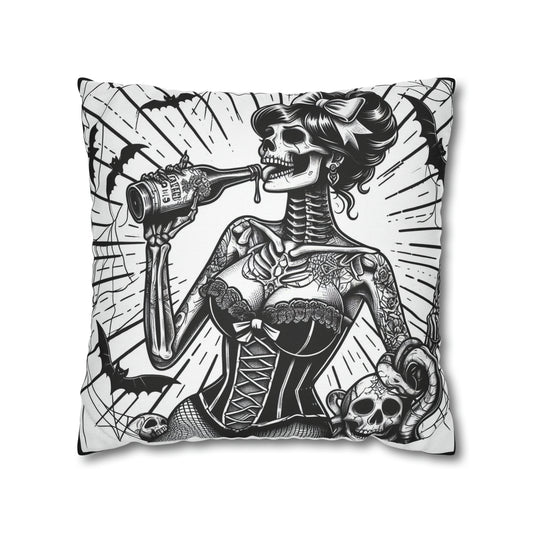 Party Girl Goth throw pillow cover