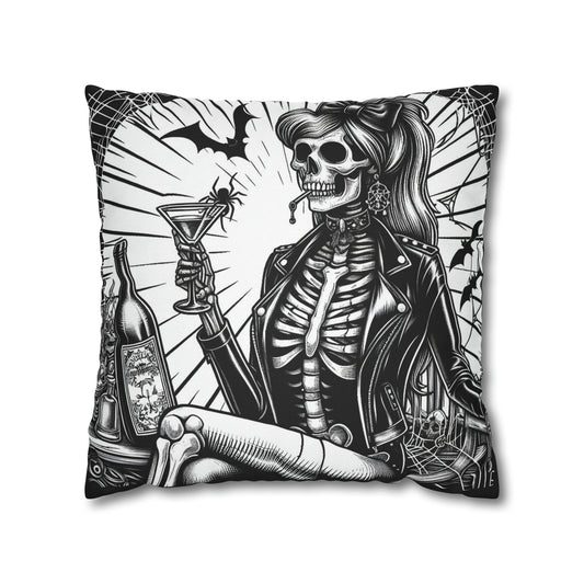 Hot Goth throw pillow cover