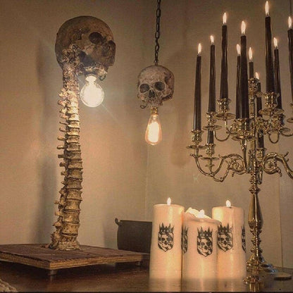 Gothic Skeleton Lamp