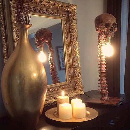 Gothic Skeleton Lamp