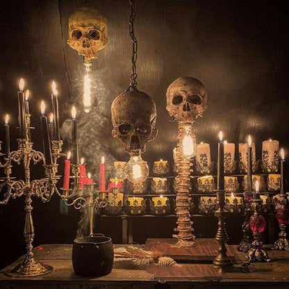 Gothic Skeleton Lamp