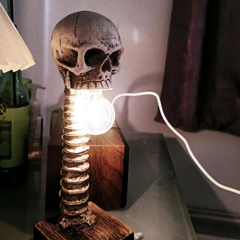 Gothic Skeleton Lamp