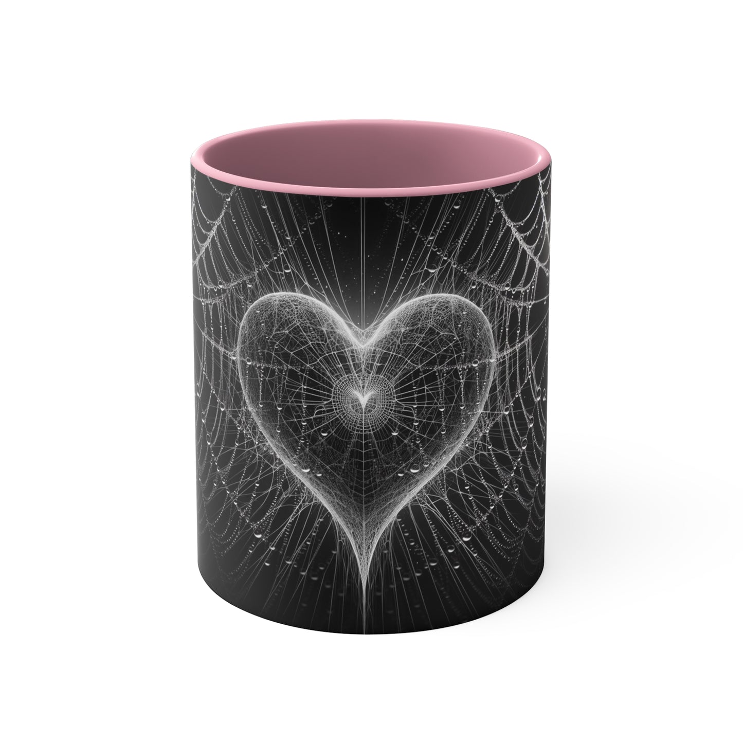 Spider Web Heart goth Coffee Mug, 11oz