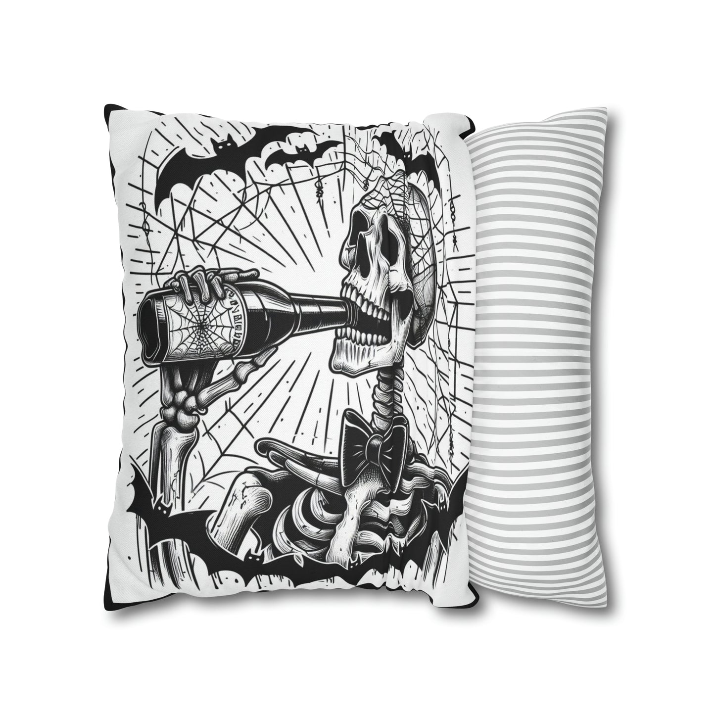 Drunk Goth throw pillow cover