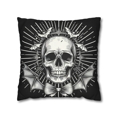 The Fancy Skeleton Goth throw pillow cover