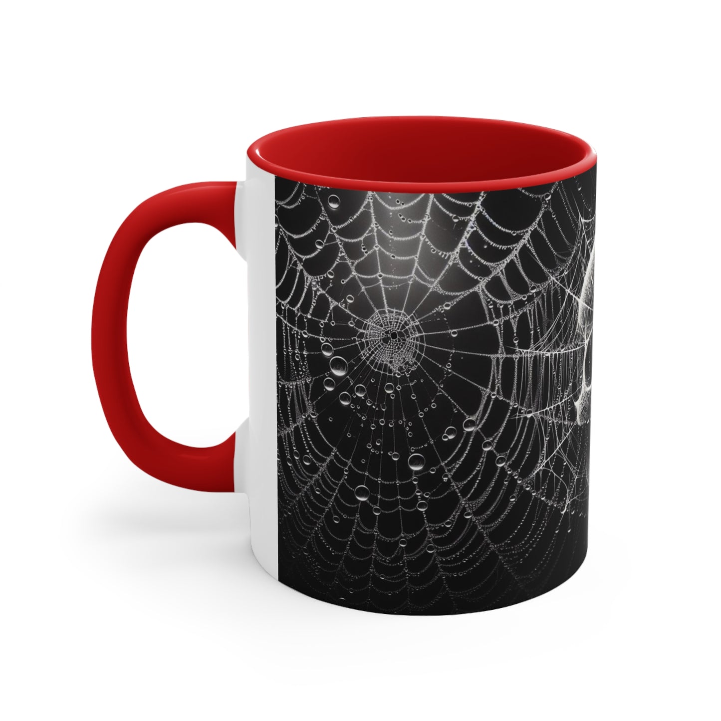 Spider Web Human Skull goth Coffee Mug, 11oz