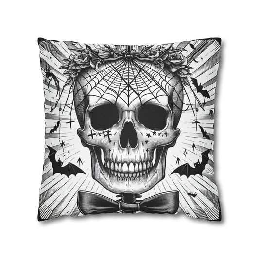 Handsome Goth throw pillow cover