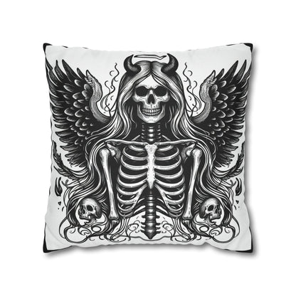 Dark Angel Goth throw pillow cover