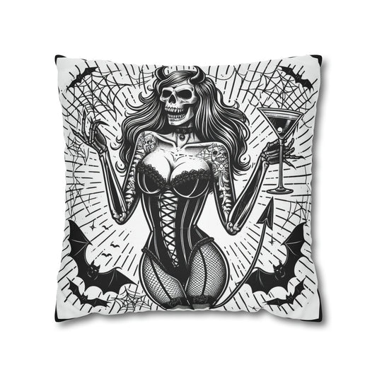 Party Death Goth throw pillow cover