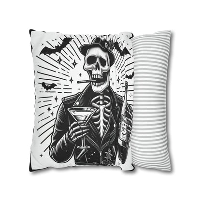 Hipster Goth throw pillow cover