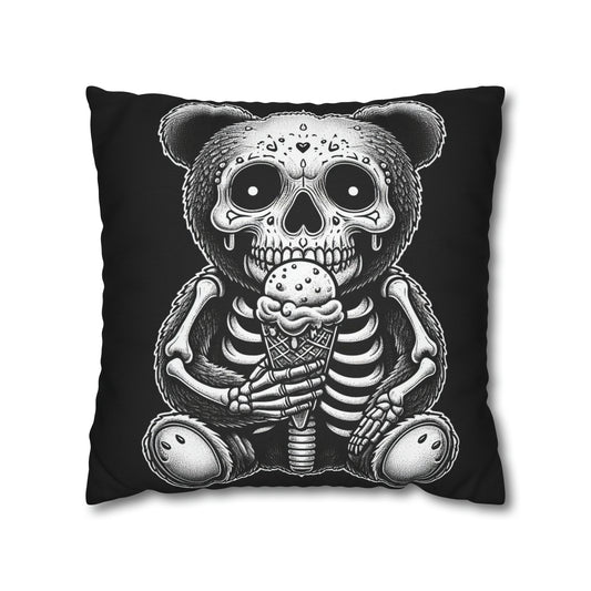 I Scream Bear Goth throw pillow cover