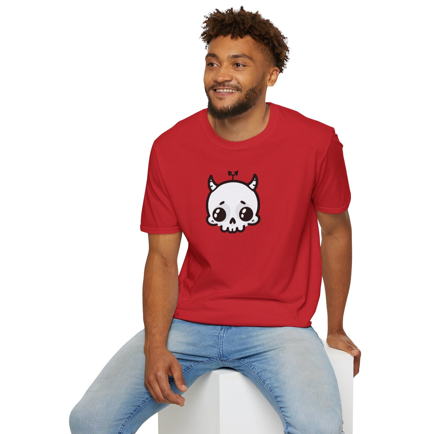 Grrr Demon Skull Unisex Softstyle T-Shirt