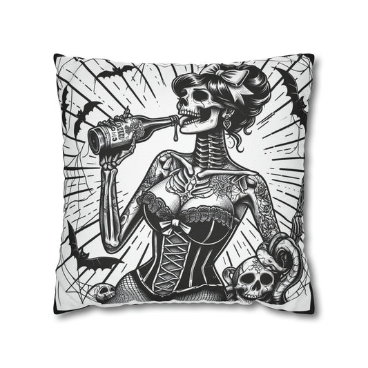 Party Pinup Goth throw pillow cover