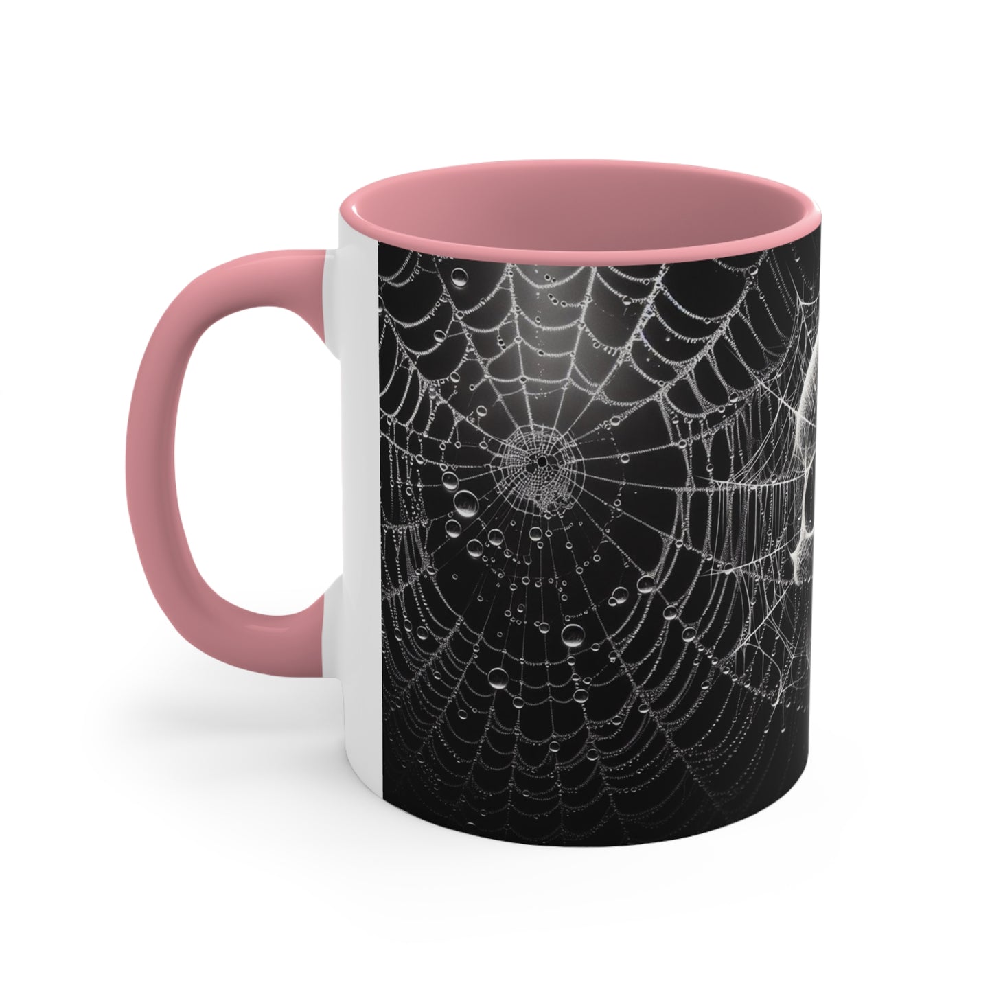 Spider Web Human Skull goth Coffee Mug, 11oz