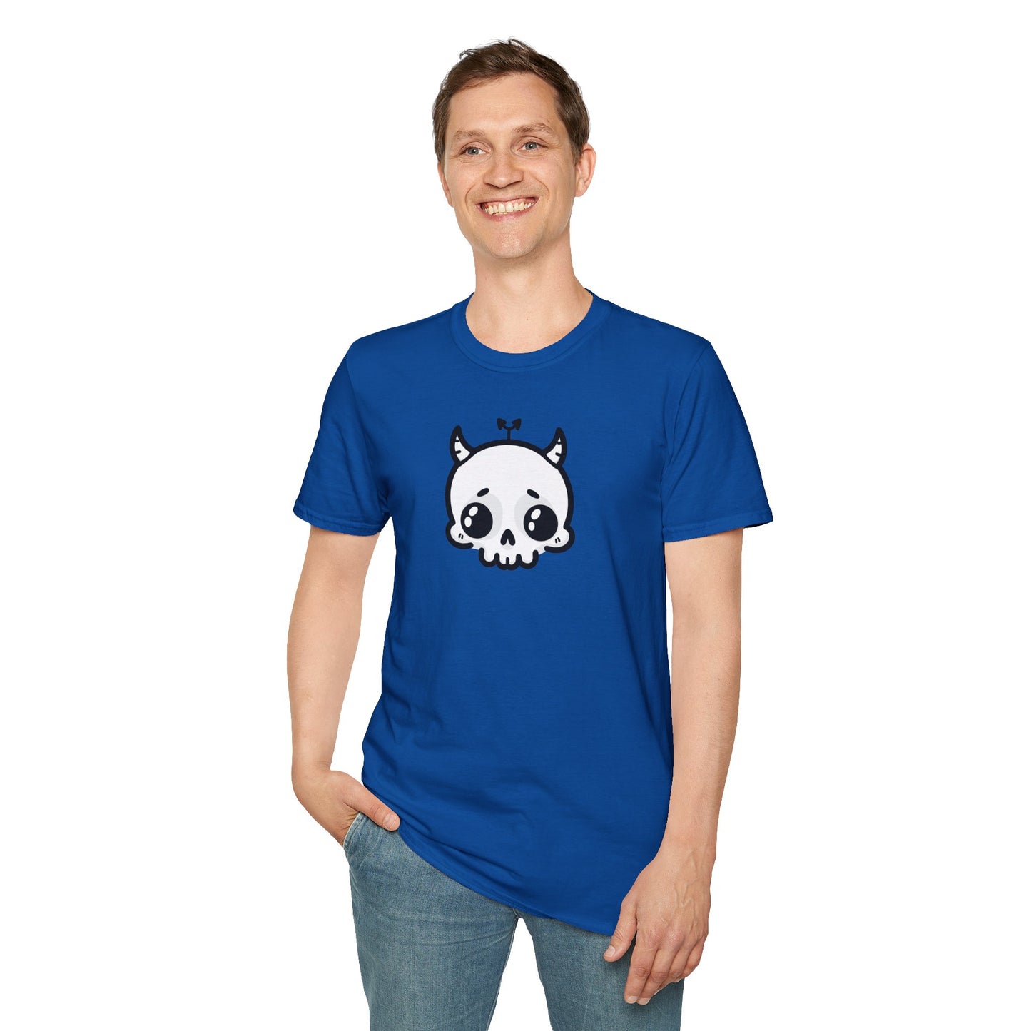 Grrr Demon Skull Unisex Softstyle T-Shirt