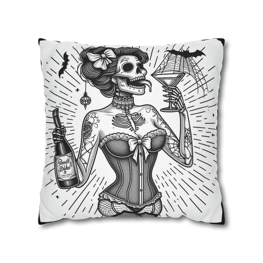 It's a dead man's party Goth throw pillow cover