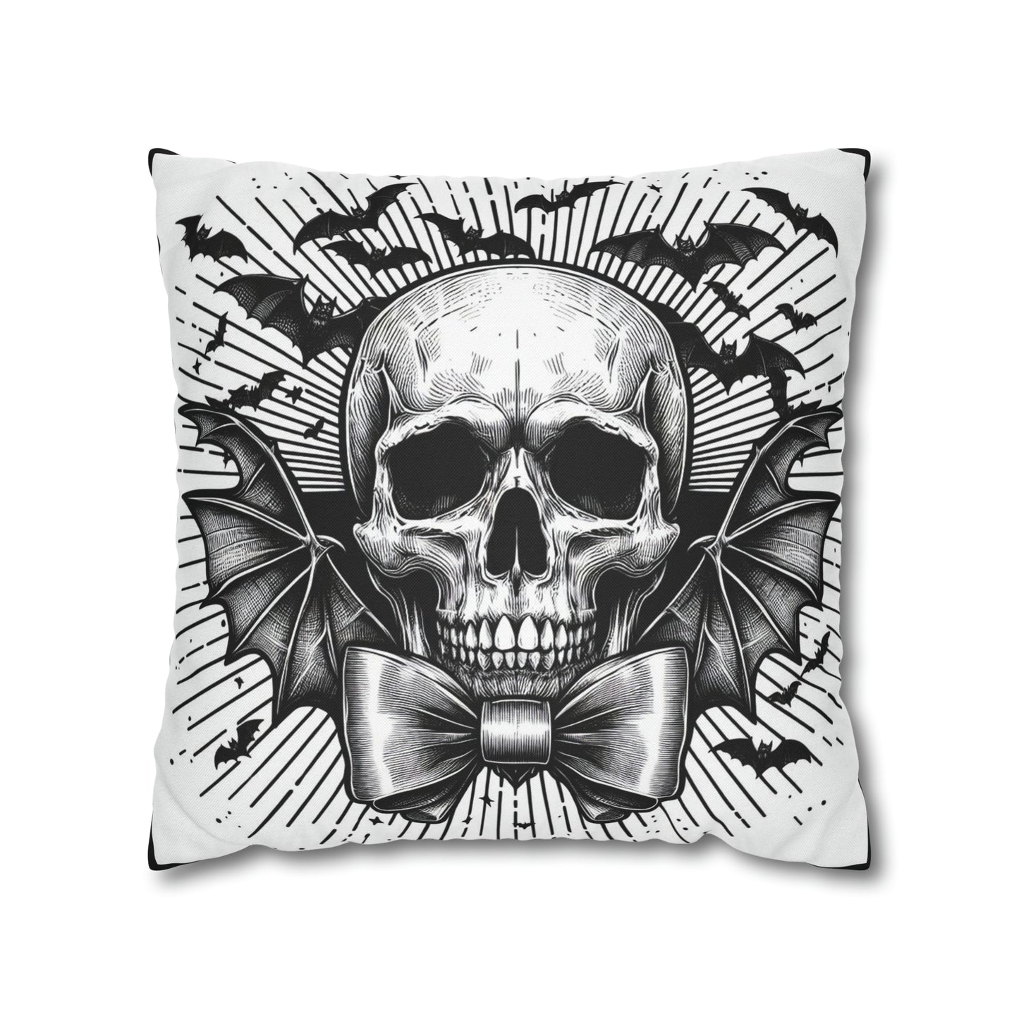 Skull Goth throw pillow cover