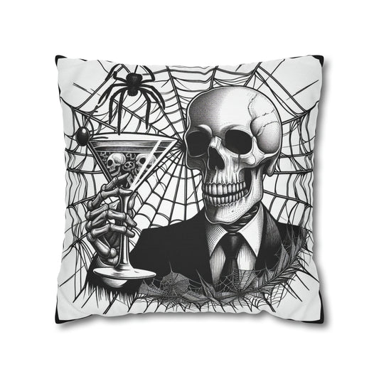 Cheers Goth throw pillow cover