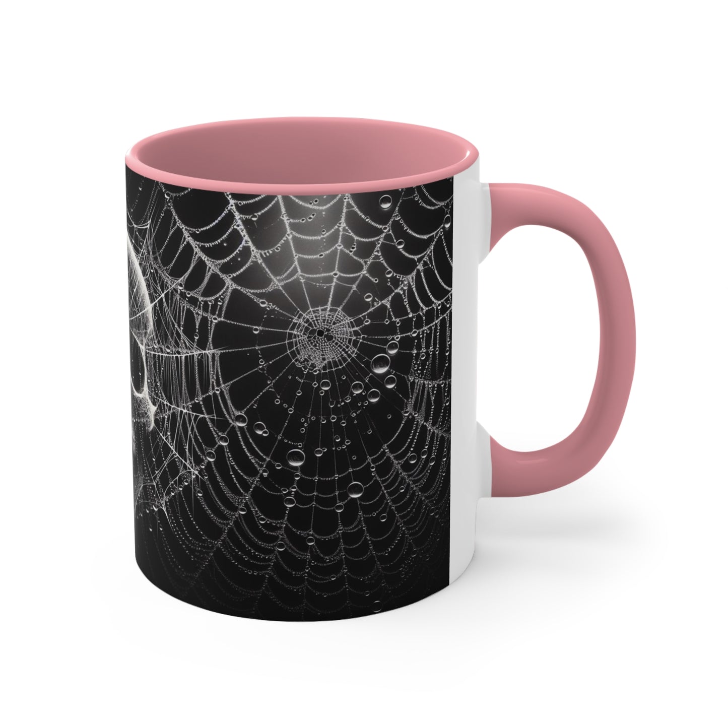 Spider Web Human Skull goth Coffee Mug, 11oz