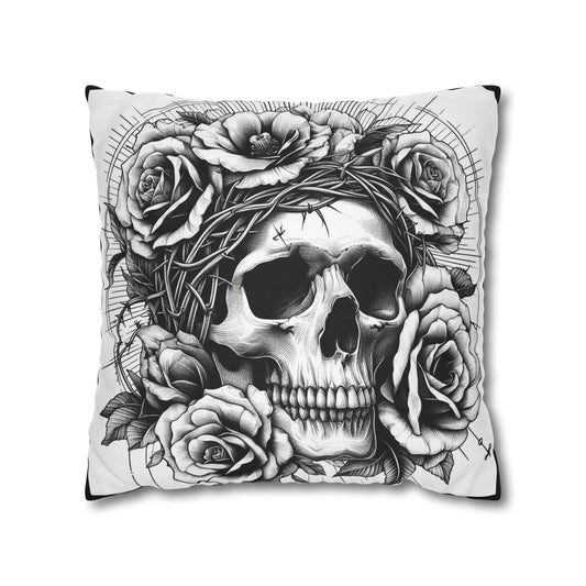 Gothic Skull throw pillow cover