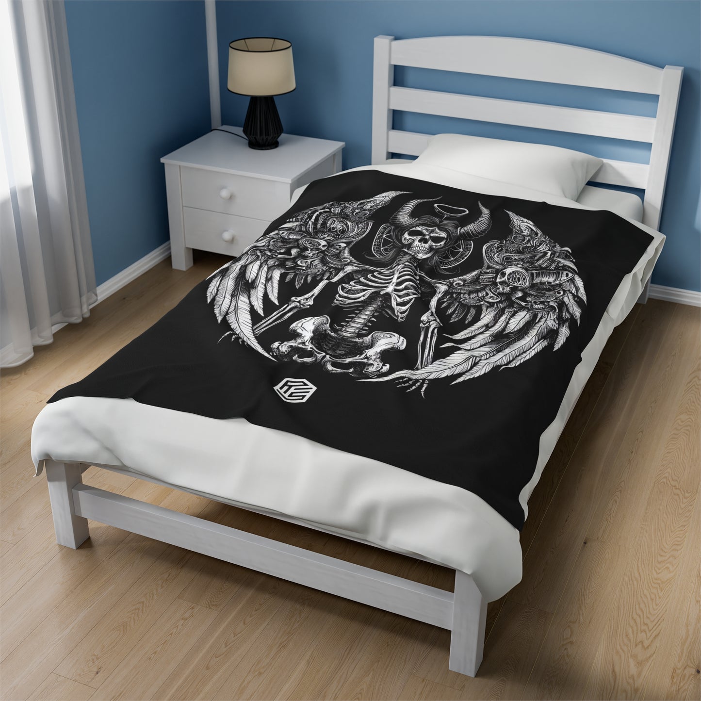 Demon Woman Velveteen Plush Blanket