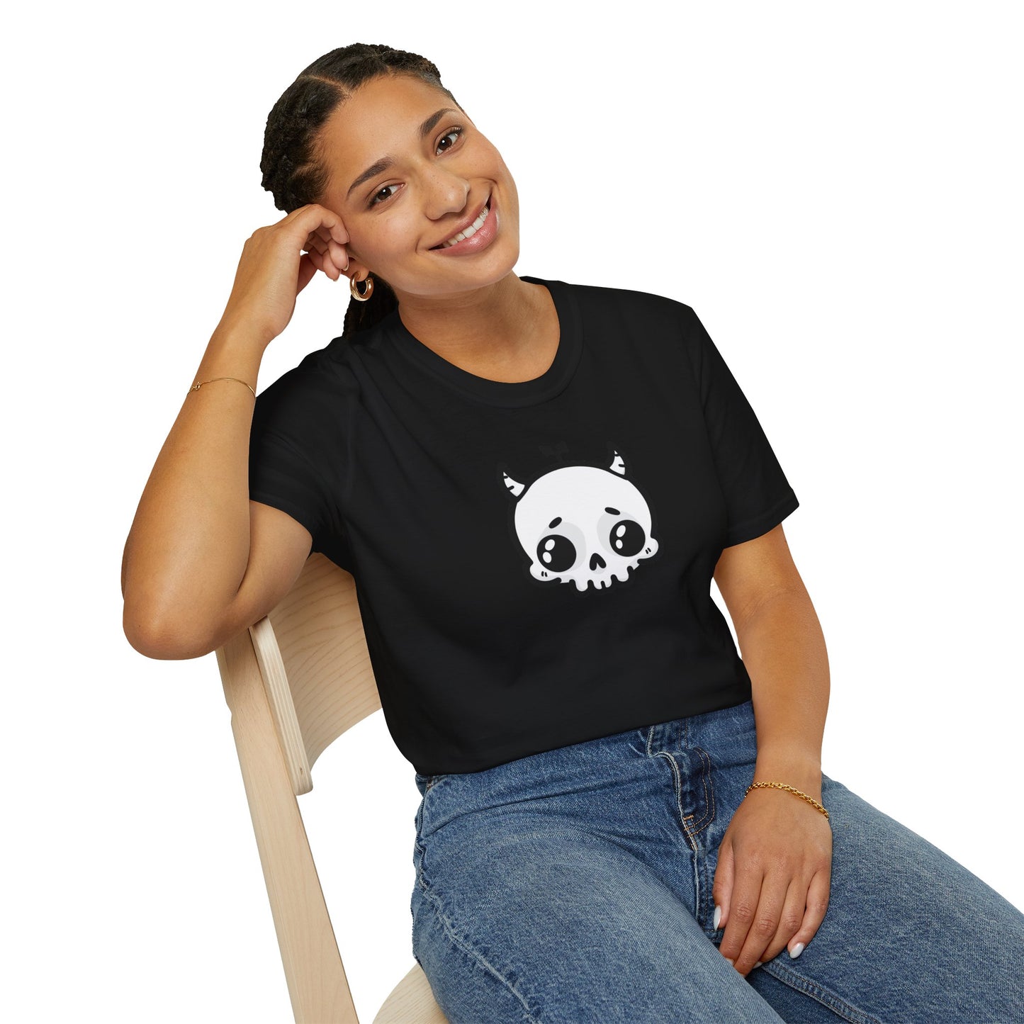 Grrr Demon Skull Unisex Softstyle T-Shirt